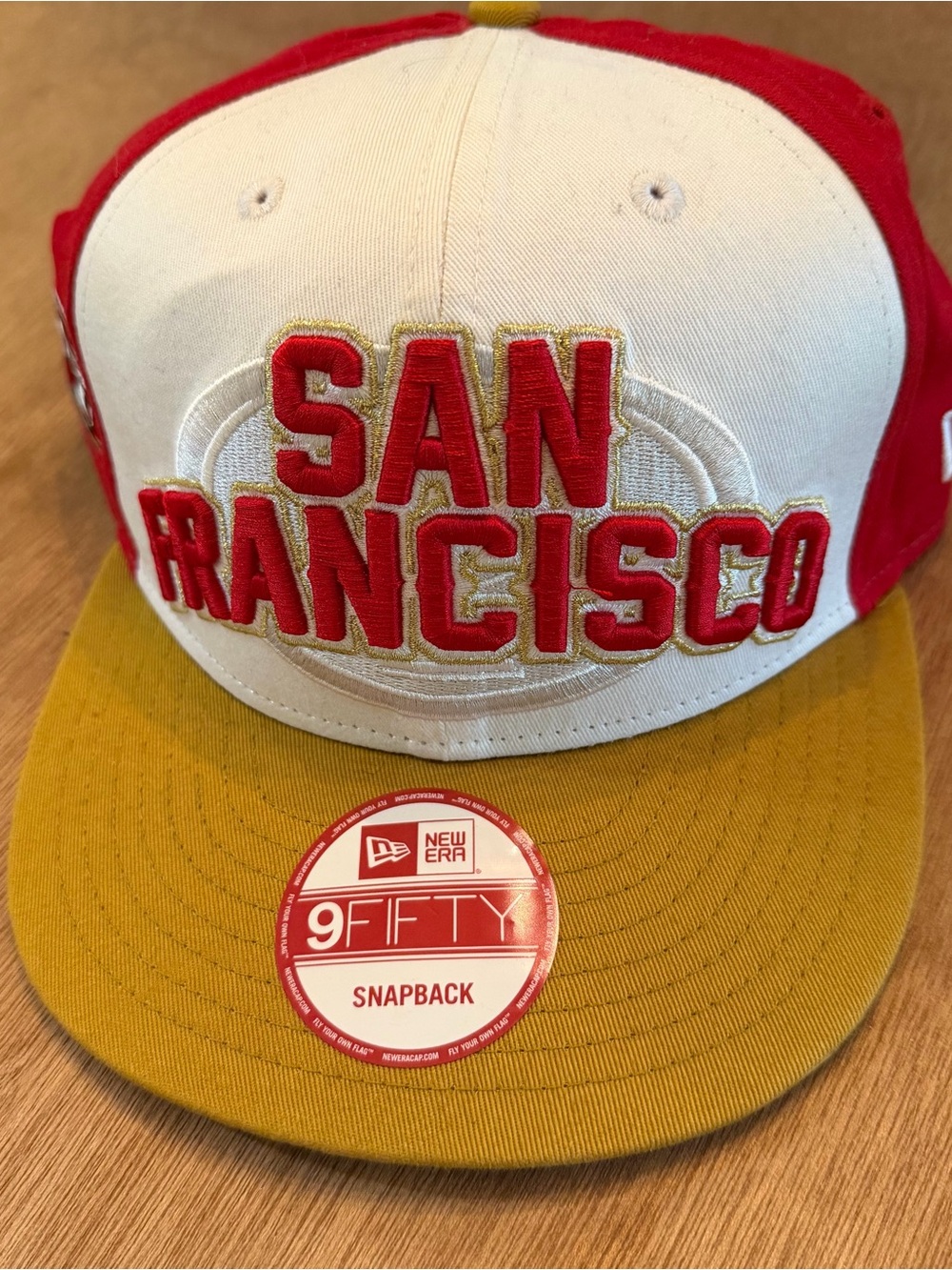 New Era 9Fifty San Francisco 49ers SnapBack NFL Hat Cap Spell Out HTF